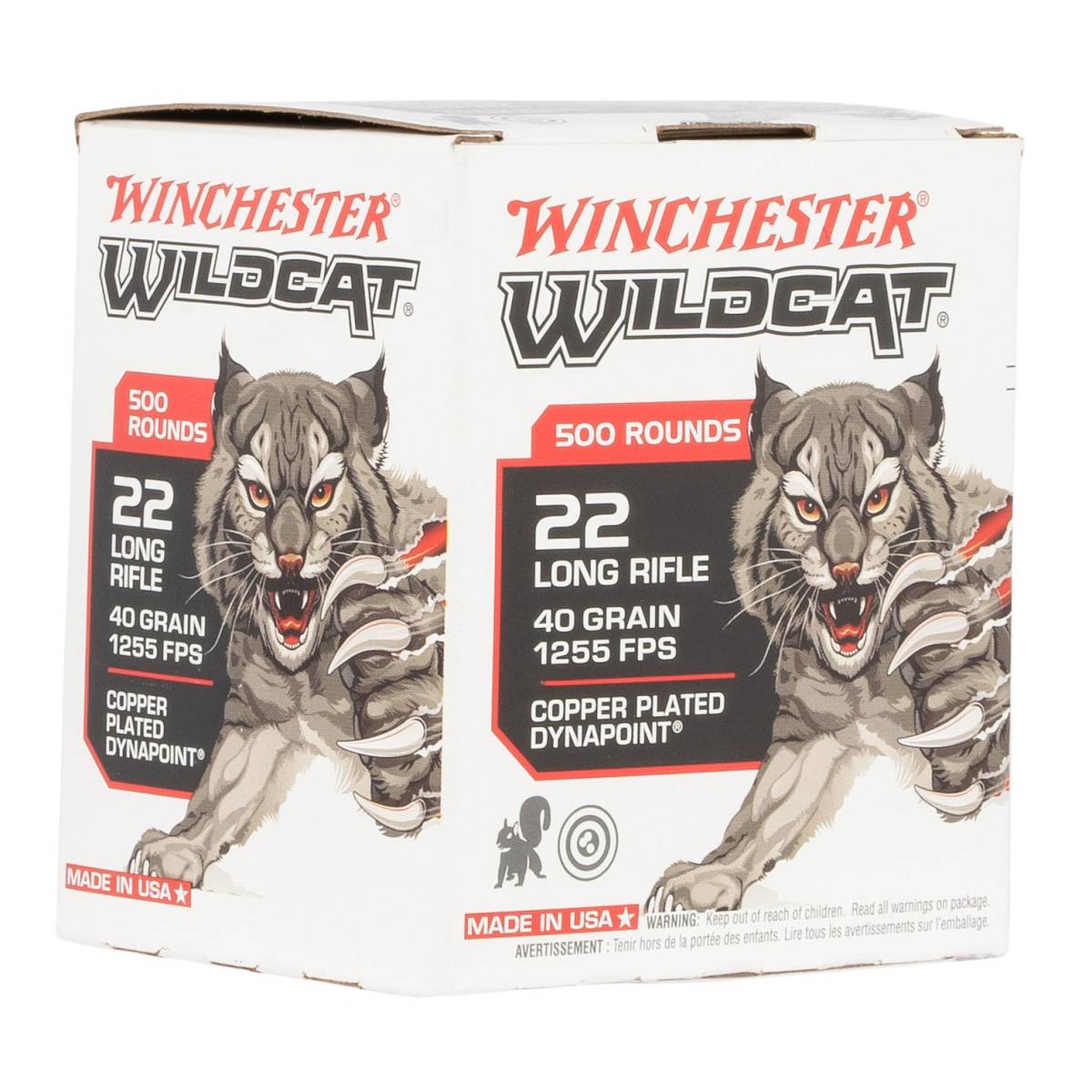 Winchester Ammo WW22LRB Wildcat 22 LR 40 gr Copper Plated DynaPoint 500...-img-0