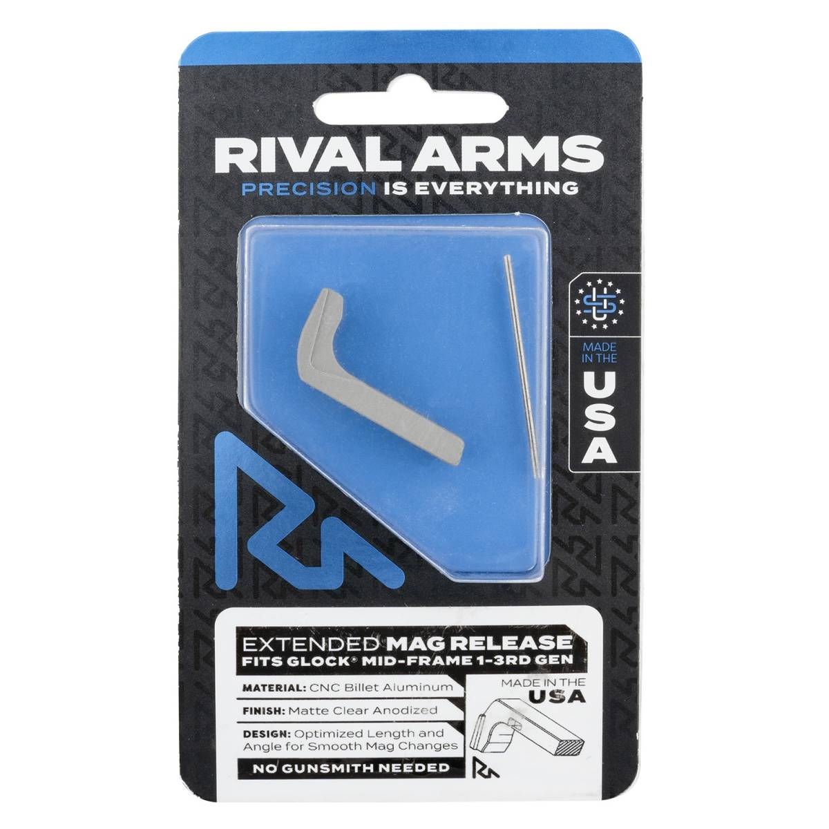 Rival Arms RA72G001D Magazine Release Compatible w/Glock Gen3 (Except...-img-0