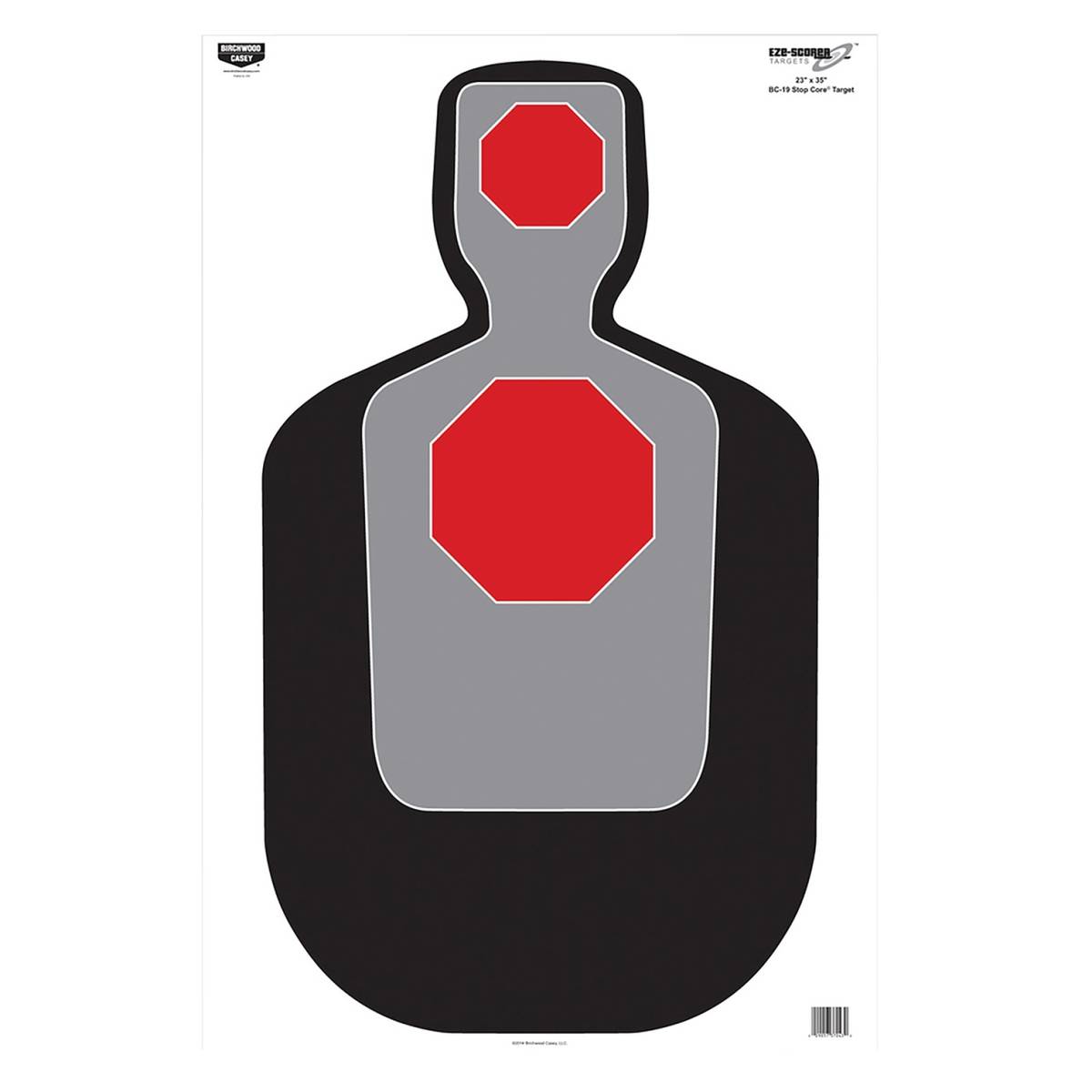 Birchwood Casey 37043 EZE-Scorer BC-19 Silhouette Paper Target 23” x ...