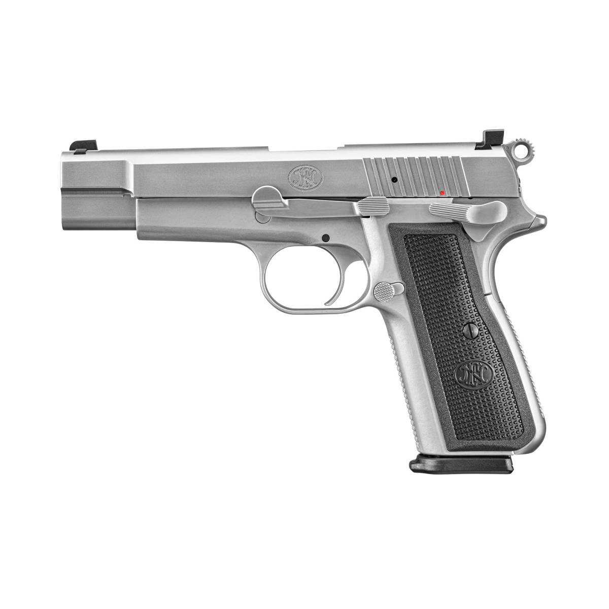 FN 66101116 High Power 9mm Luger 10+1 4.70” Black Target Crown Steel...