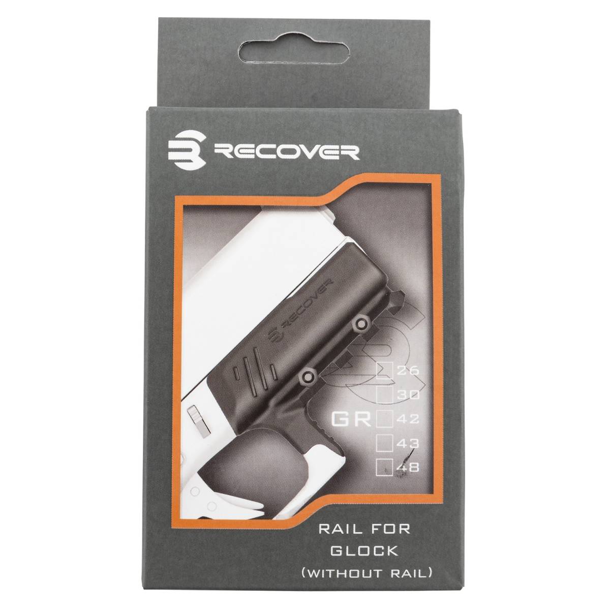 Recover Tactical GR4801 Full Size Rail for Glock 48 Black-img-0
