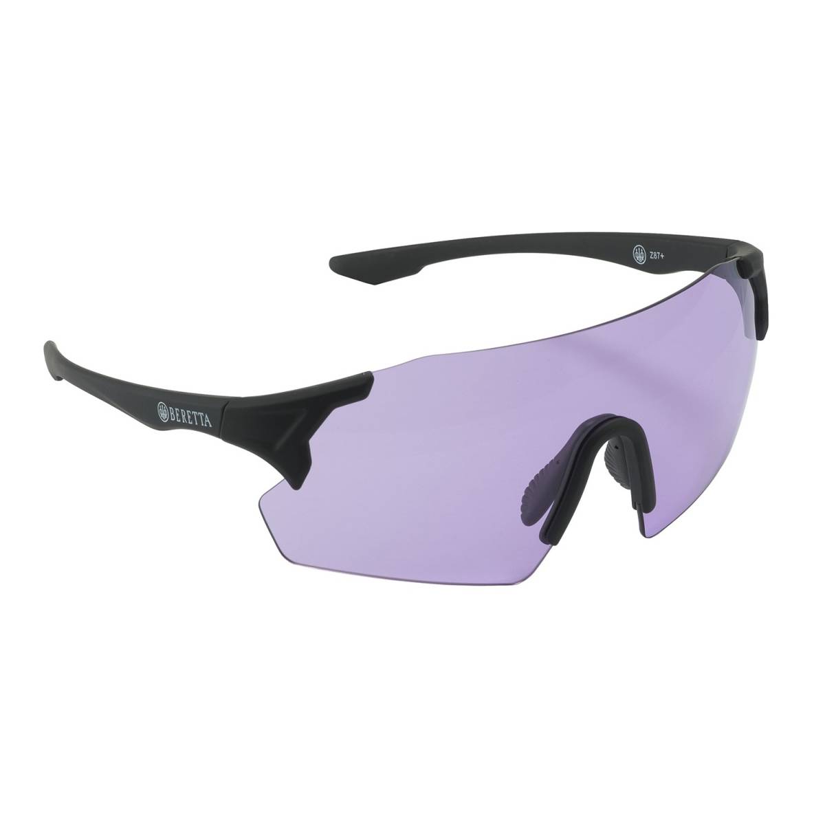 Beretta USA OC061A28540316UNI Challenge EVO Glasses Purple Lens Black Frame-img-0