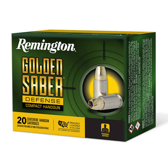 Remington Ammunition 27601 Golden Saber Defense 9mmLuger 124gr Brass...-img-2