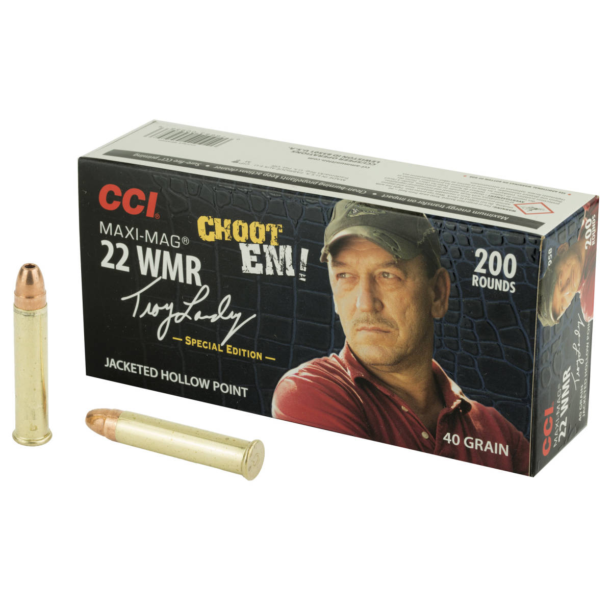 CCI 958 Maxi-Mag Varmint 22WMR 40gr Jacketed Hollow Point 200 Per Box/10-img-1