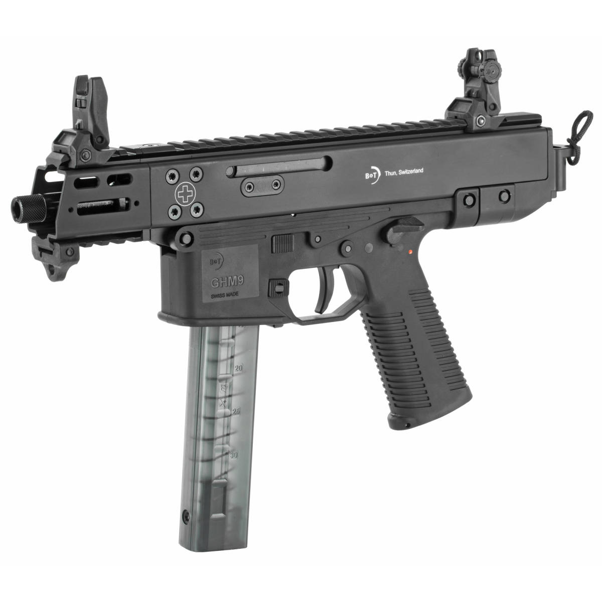 B&T Firearms 450008 GHM Compact 9mm Luger 33+1 4.30”, Tri-Lug Threaded-img-2