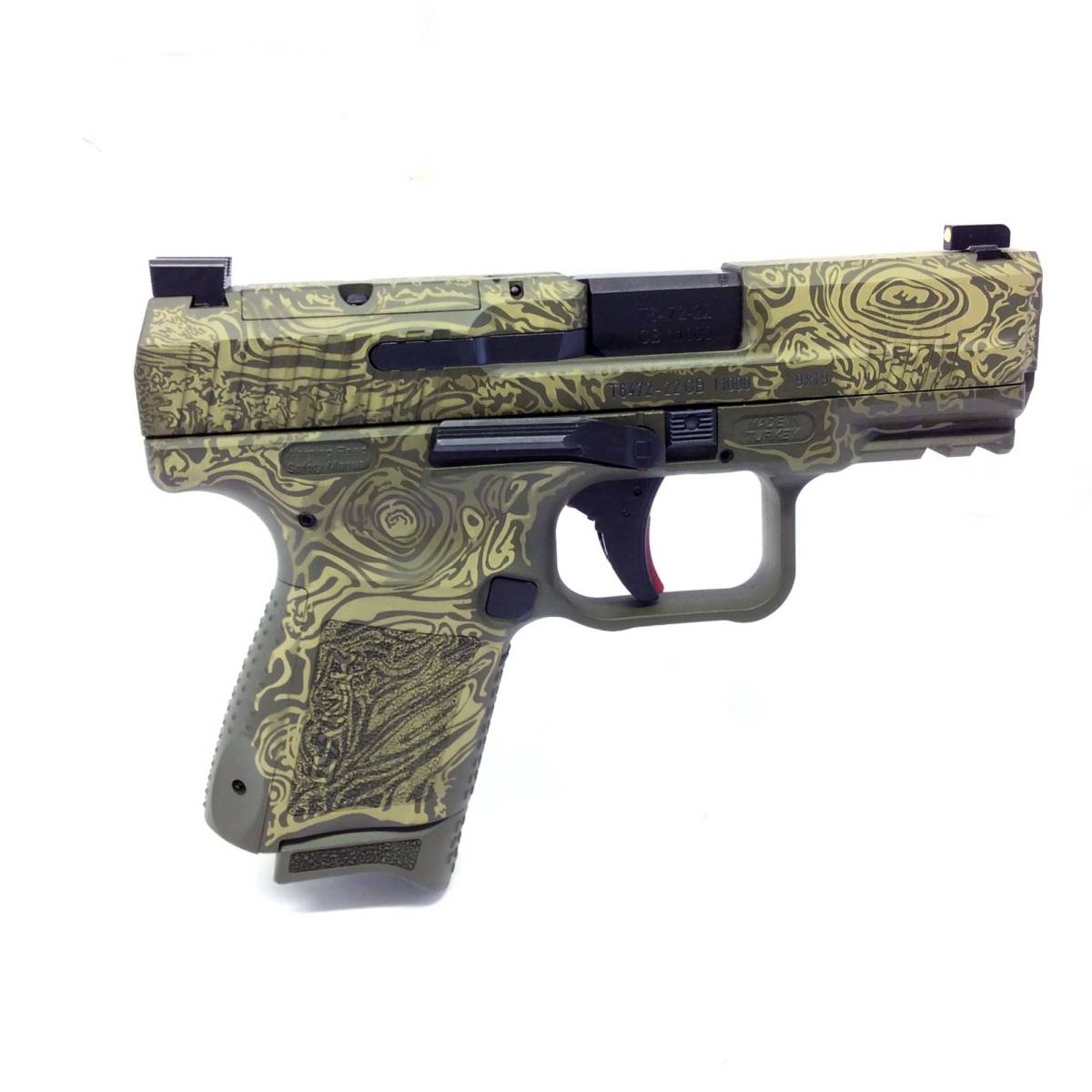 Canik Tp9 9mm Elite Sc Damascus Green - Semi Auto Pistols At Gunbroker 