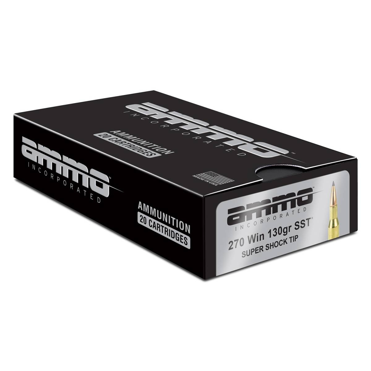 Ammo Inc 270W130SSTA20D Hunt Long Range 270Win 130gr Super Shock Tip 20...-img-1