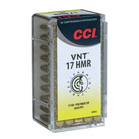 CCI 923CC VNT Rimfire 17HMR 17gr Varmint Tipped 125 Per Box/10 Case-img-1