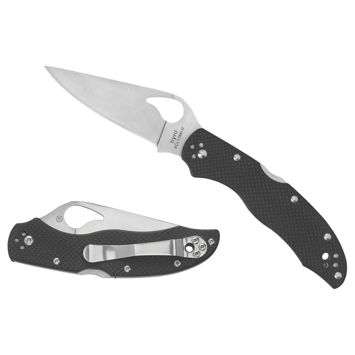 Spyderco By01gps2 Harrier 2 3.39” Folding Drop Point Part Serrated 