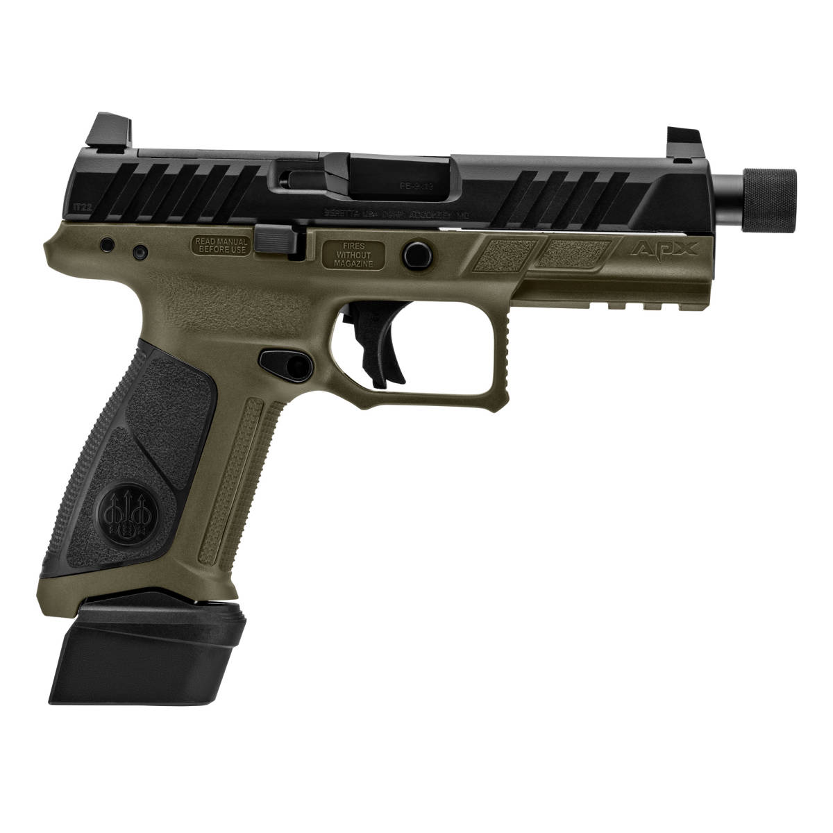 Beretta Apx-a1 TAC 9M Strk 4.8 21R ODG NEW Striker Fired-img-2