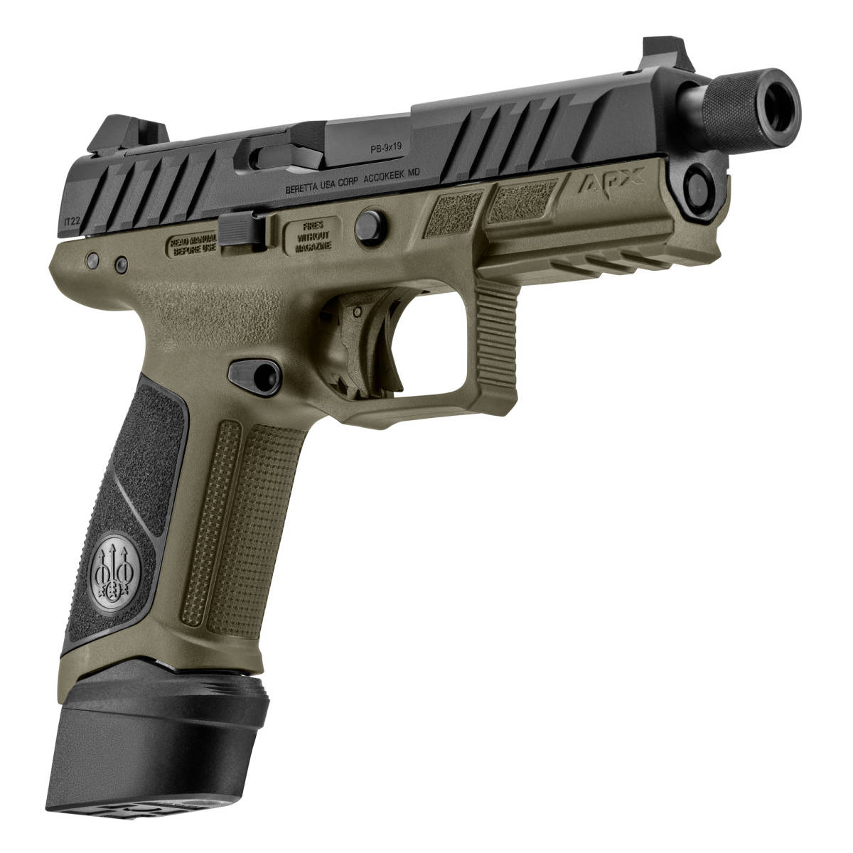 Beretta Apx-a1 TAC 9M Strk 4.8 21R ODG NEW Striker Fired-img-3