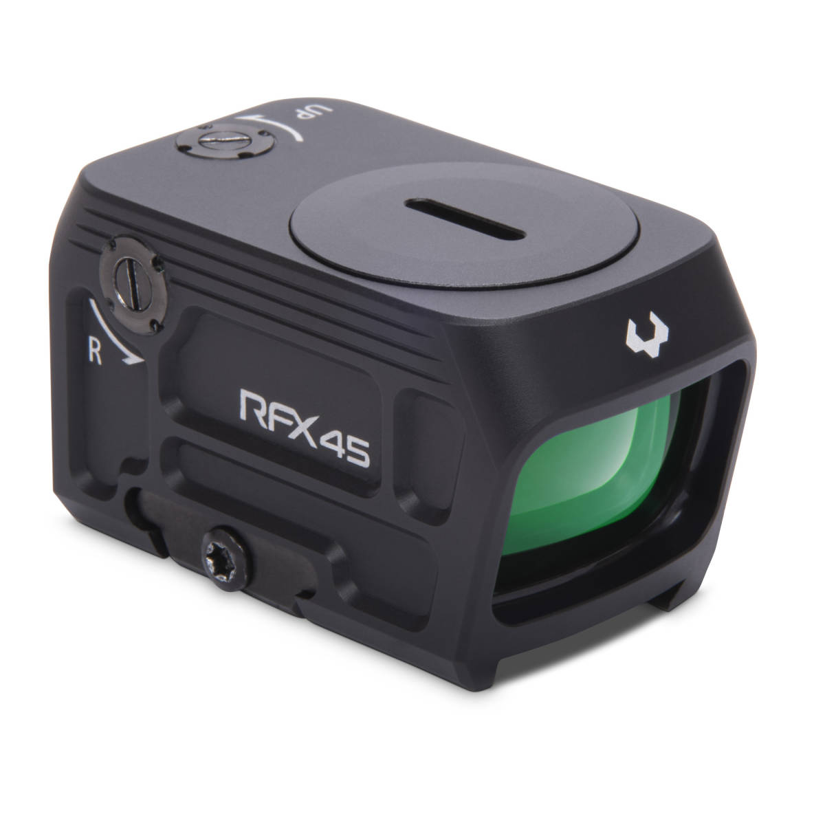 Viridian 9810051 RFX45 Black 1 x 24 mm 15.5 5 MOA Green Dot ACRO/Glock MOS-img-1