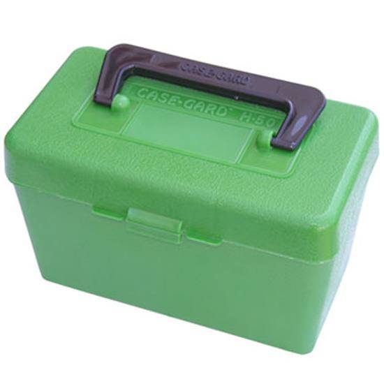MTM Case-Gard H50XL10 Deluxe Ammo Box for .300 WSM/.300 RUM Green...-img-0