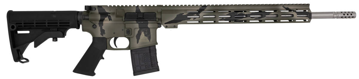 GLFA AR-15 450BM 18 PURSUIT GRN CAMO/SS 5RD-img-1