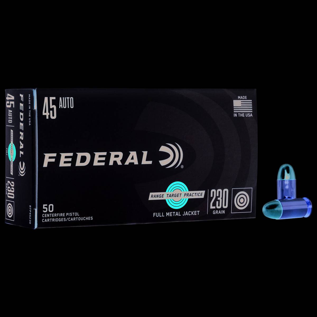 45 acp Ammo Federal Range Target 45acp 230 gr Full Metal Jacket FMJ-img-1