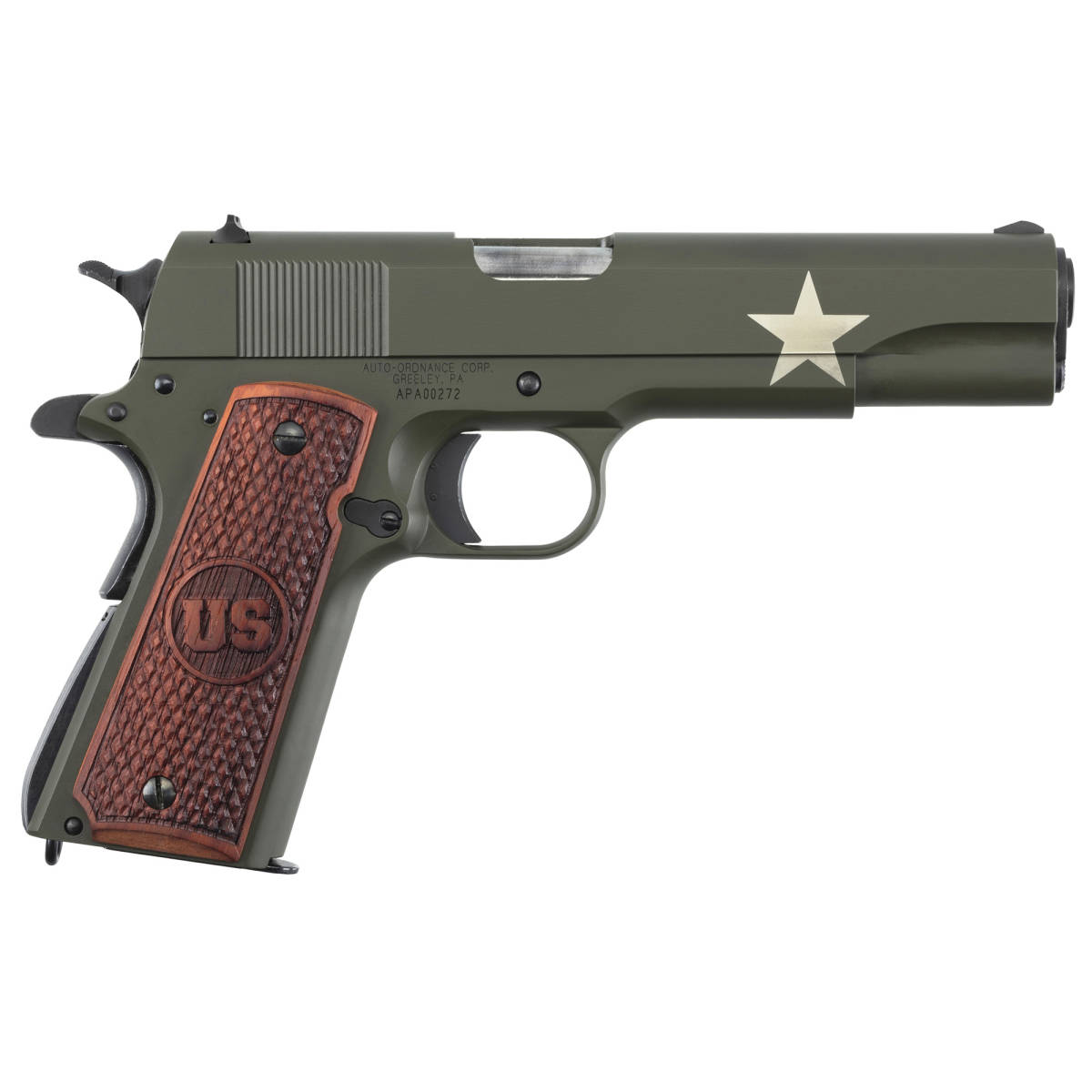 Auto-Ordnance 1911BKOC11 1911 Tanker 45 ACP 5” Barrel 7+1, OD Green...-img-2