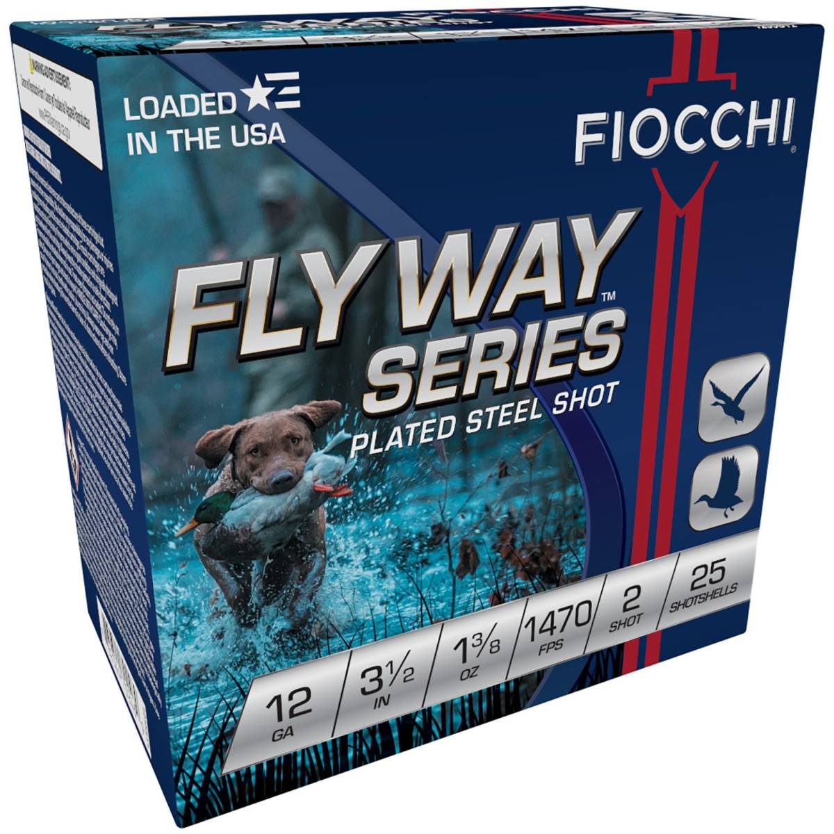 Fiocchi 1235ST2 Flyway 12Gauge 3.50” 1 3/8oz 2Shot 25 Per Box/10 Case-img-1