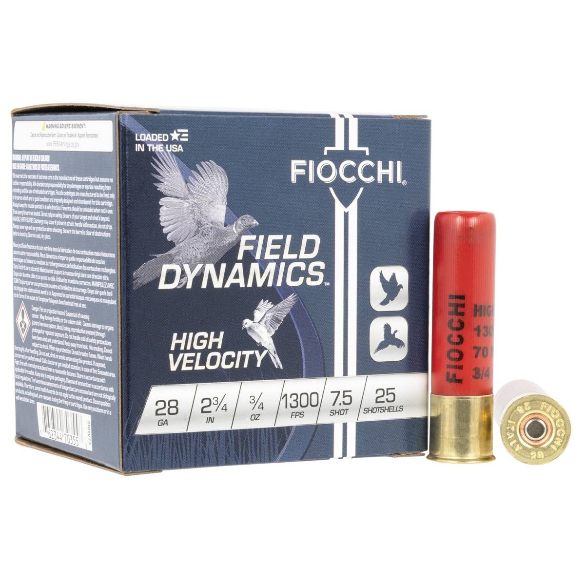 Fiocchi 28HV75 Field Dynamics High Velocity 28Gauge 2.75” 3/4oz...-img-1