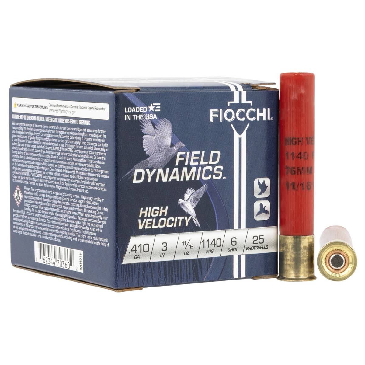 Fiocchi 410HV6 Field Dynamics High Velocity 410Gauge 3” 11/16oz 6Shot...-img-2