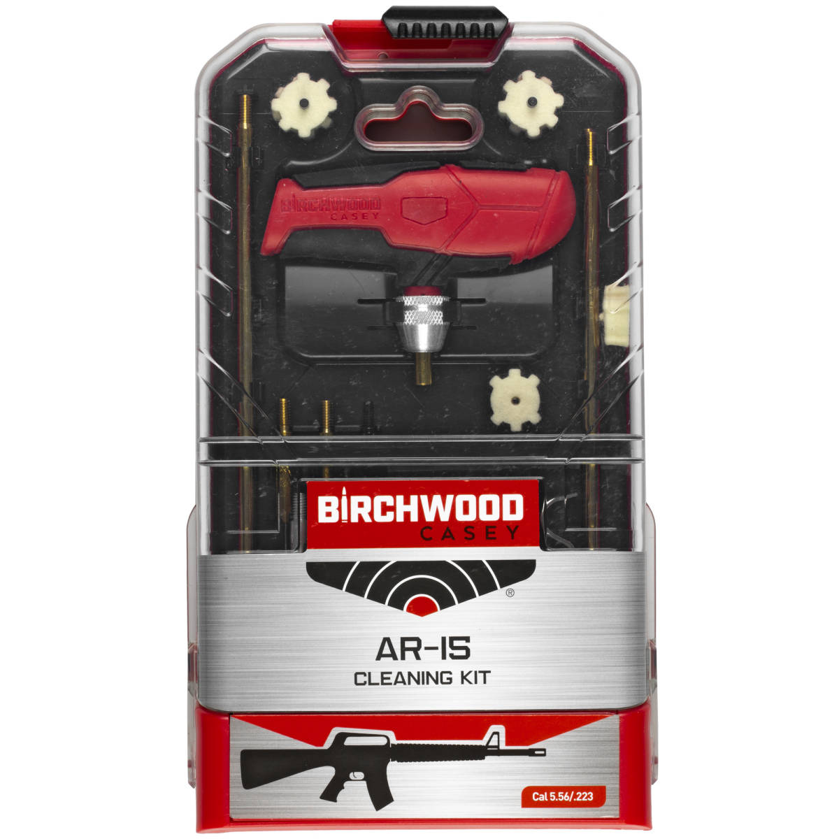 Birchwood Casey ARCLNKIT AR-15 Cleaning Kit 18 Pieces Black/Red-img-0