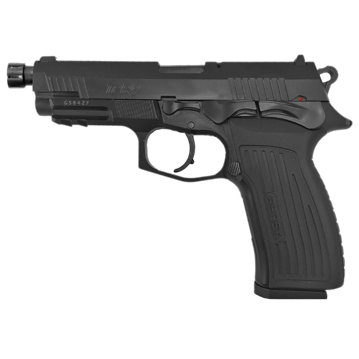 Bersa TPR9MX TPR Full Size 9mm Luger 5" TB 17+1 Matte Black Steel Slide-img-1
