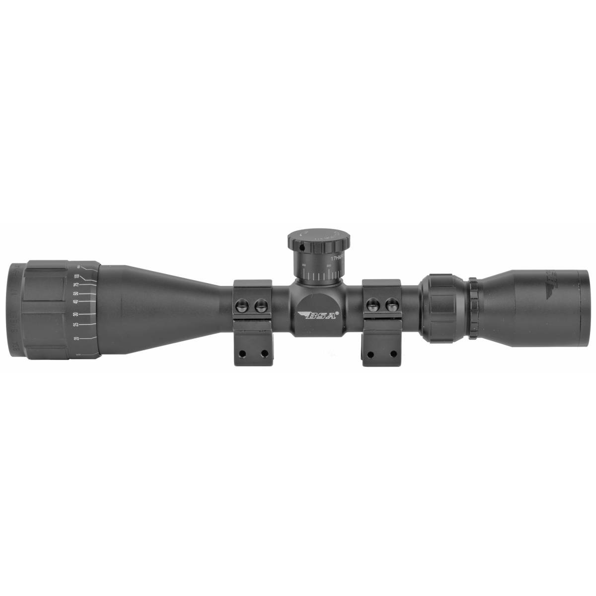 BSA 1739X40AO Sweet 17 Black Matte 3-9x 40mm AO 1” Tube 30/30 Duplex...-img-3