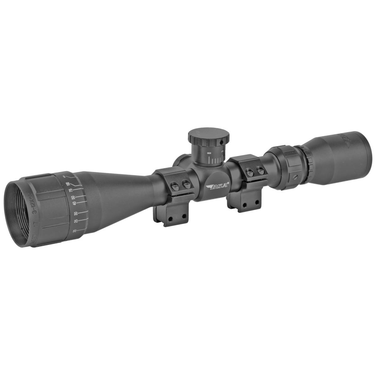 BSA 17312X40AO Sweet 17 Black Matte 3-12x 40mm AO 1” Tube 30/30 Duplex-img-1