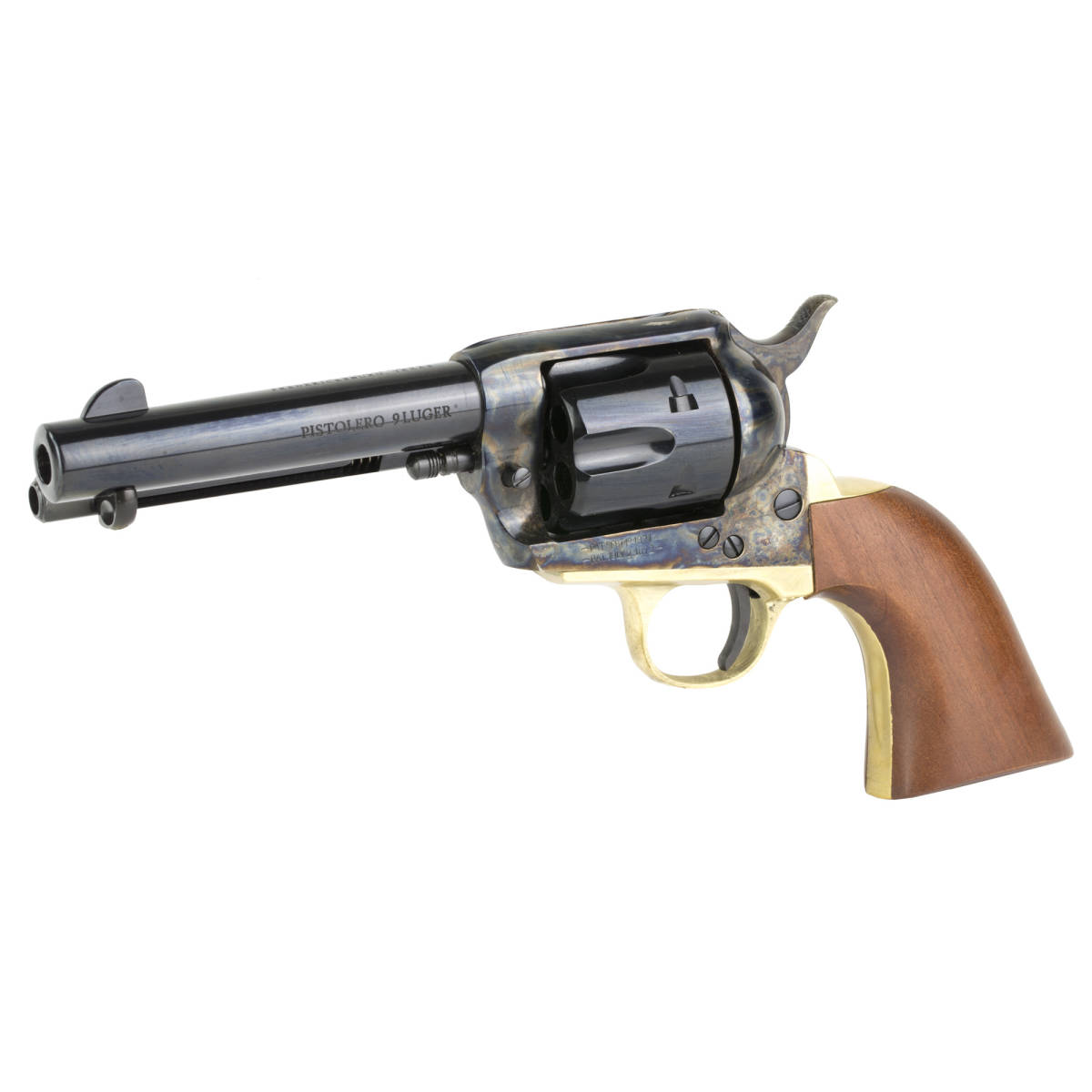 Cimarron PPP9MM Pistolero 9mm Luger 6 Shot, 4.75” Blued Barrel &...-img-3