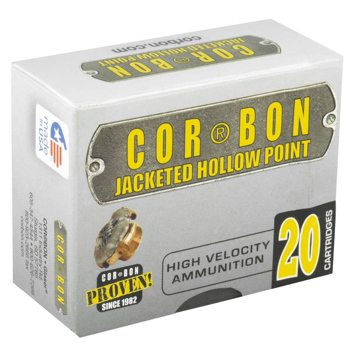 CORBON 9MM+P 115GR JHP 20/500-img-2