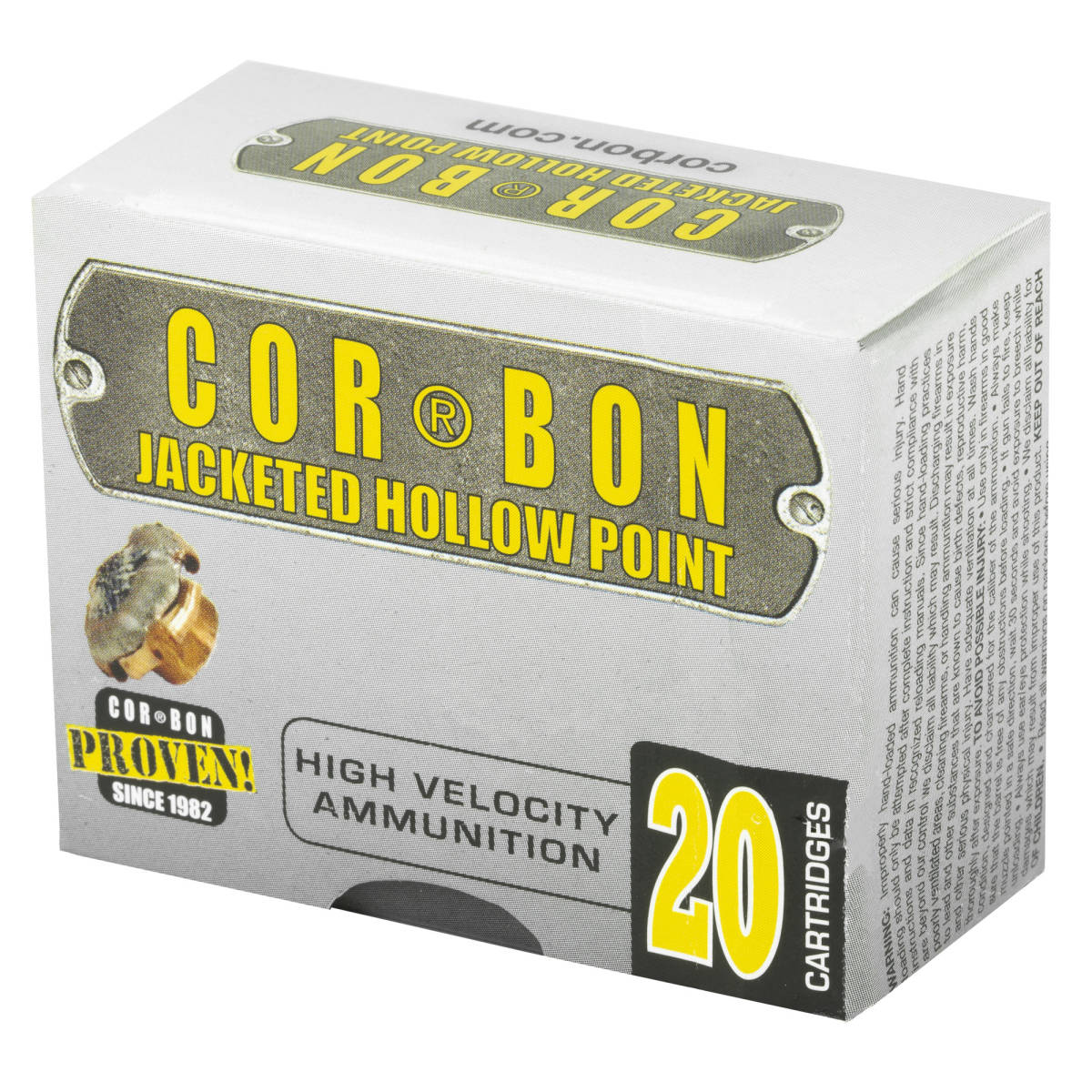CORBON 9MM+P 115GR JHP 20/500-img-3