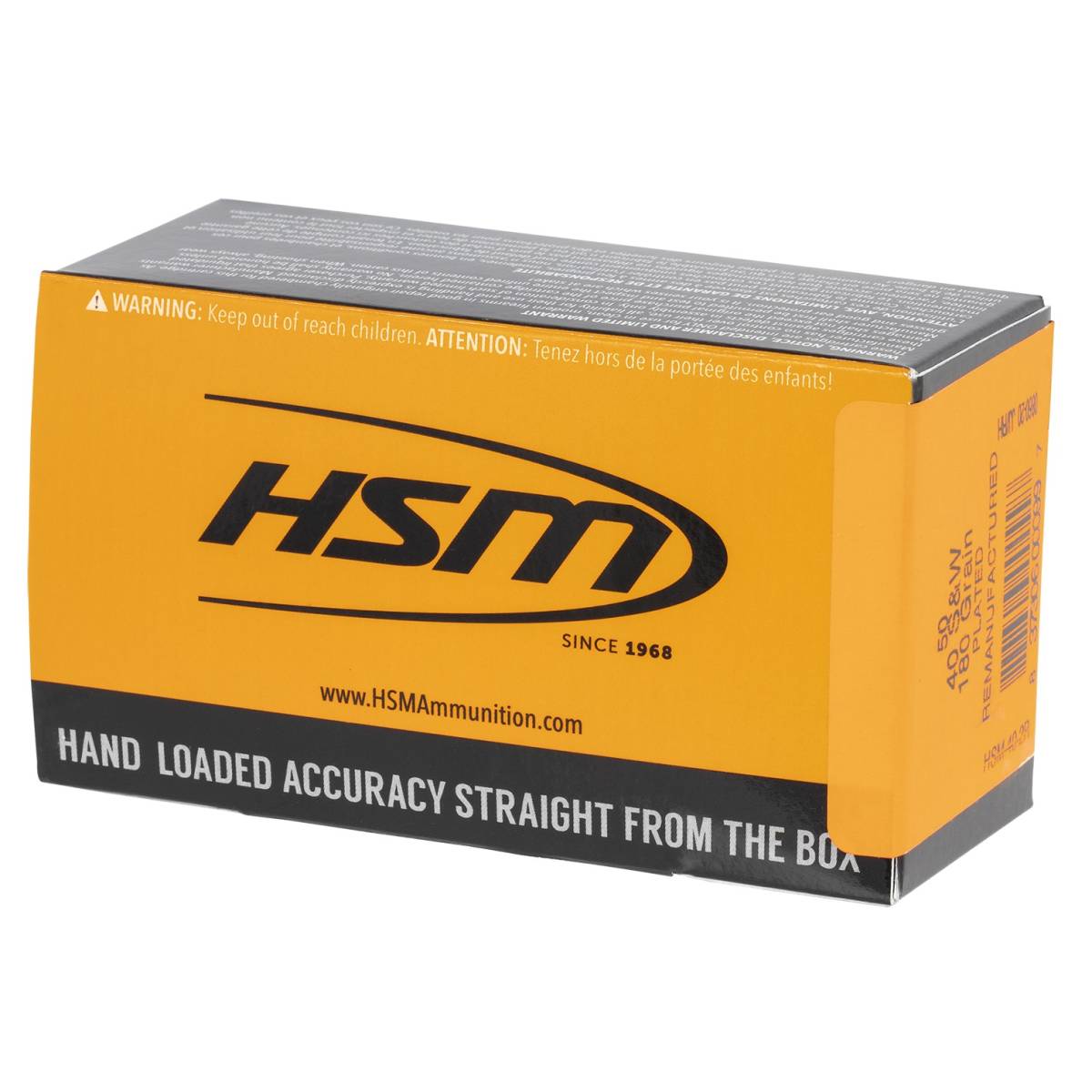 HSM 402R Training *Remanufactured 40 S&W 180 gr Round Nose Flat Point 50-img-1
