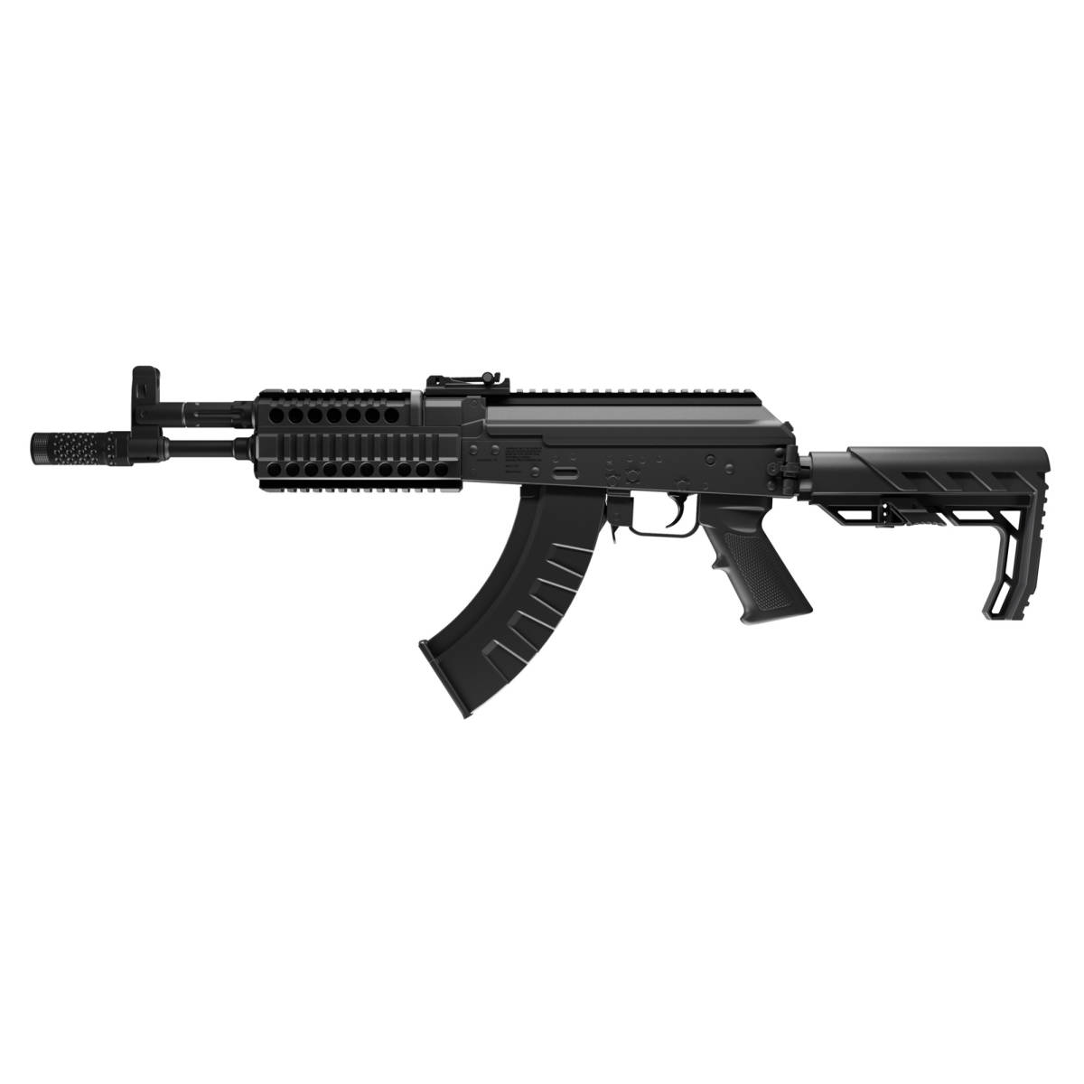 Crosman CAK1 Full Auto AK1 Air Rifle CO2 177 28 rd, Black Smooth Bore ...