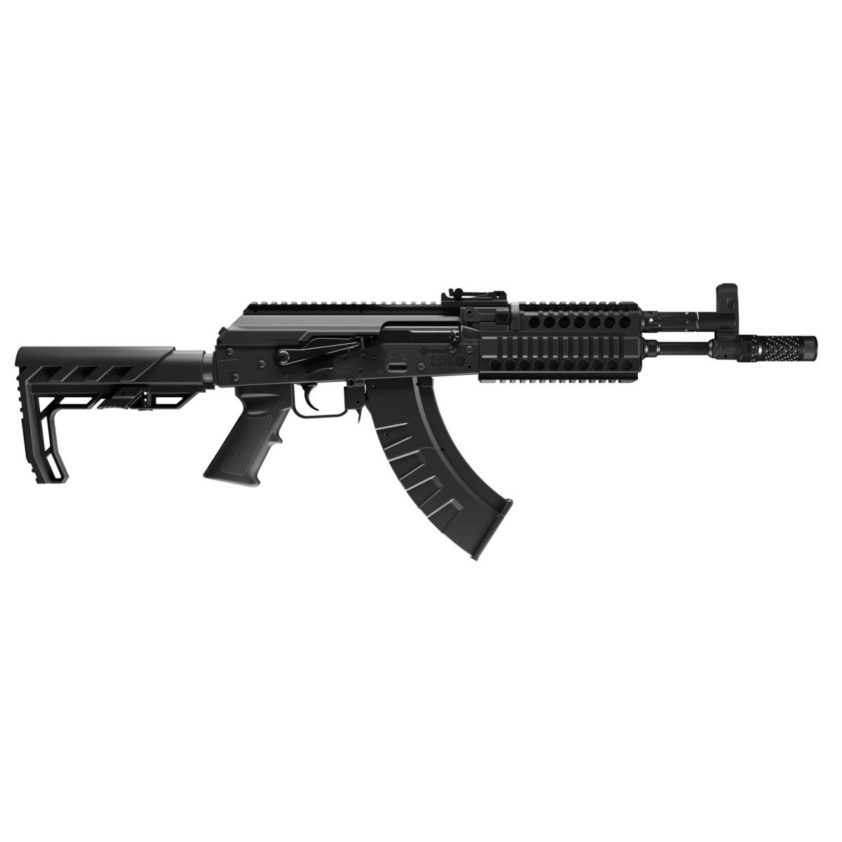 Crosman CAK1 Full Auto AK1 Air Rifle CO2 177 28 rd, Black Smooth Bore ...