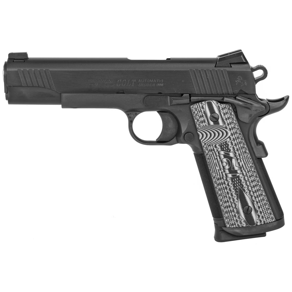 Colt Government 9mm Luger 10rd Stainless G10 Grips O1082CCU 098289111616