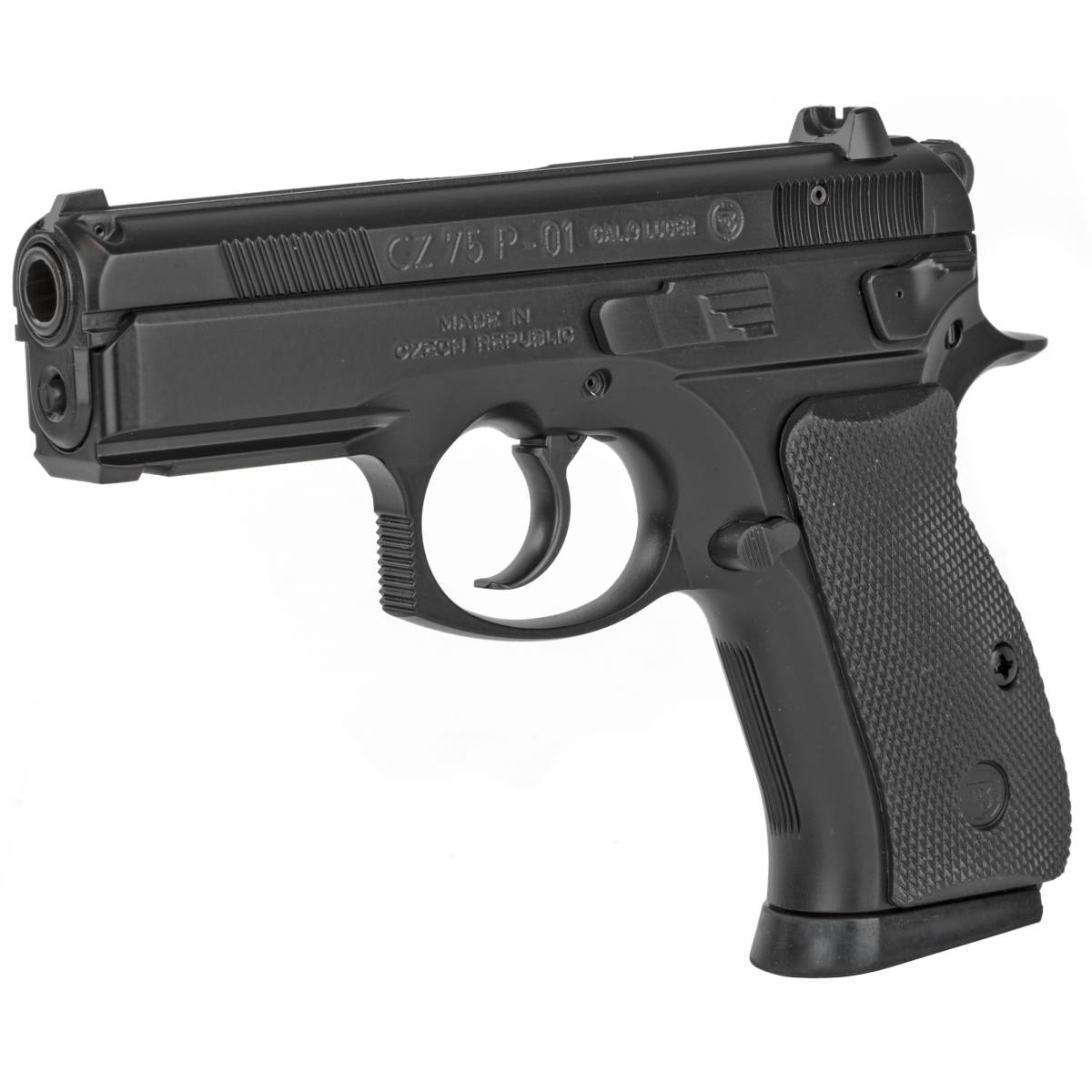 CZ-USA 91199 P-01 9mm Luger 15+1, 3.75” Steel Barrel, Black Serrated...-img-3