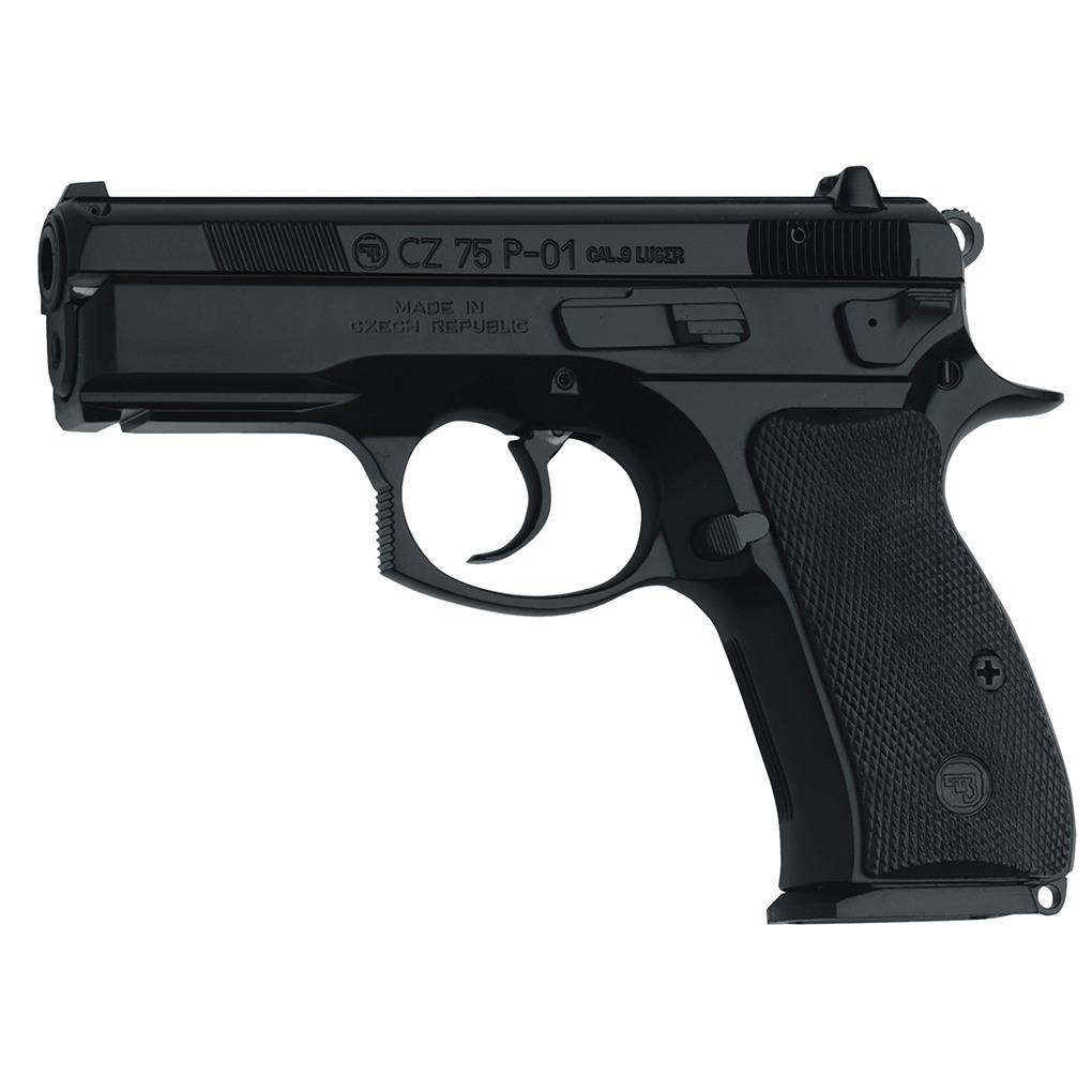 CZ-USA 91199 P-01 9mm Luger 15+1, 3.75” Steel Barrel, Black Serrated...-img-1