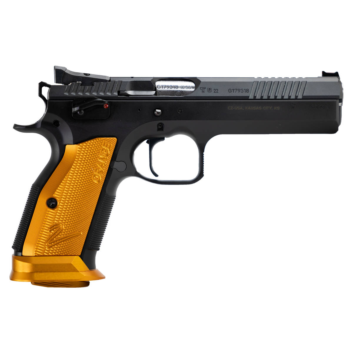 CZ-USA 91265 TS2 40 S&W 17+1 5.20” Black Bull Barrel, Slide, Polycoat...-img-2