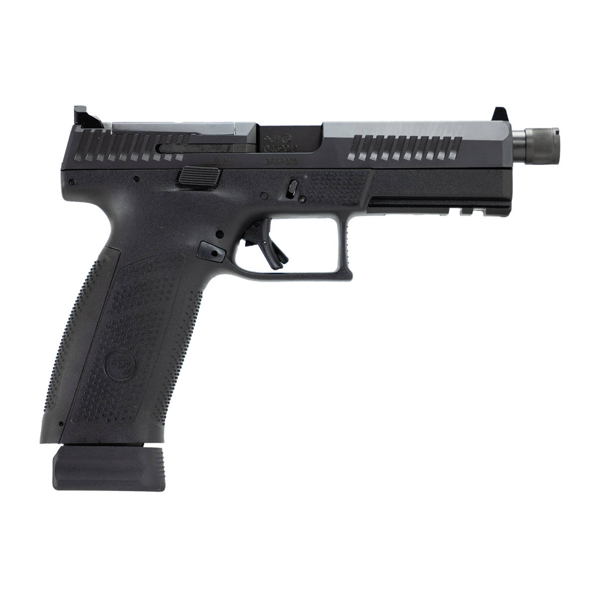 CZ-USA 91556 P-10 F 9mm Luger 21+1 5.10” Black Steel Threaded Barrel,...-img-1