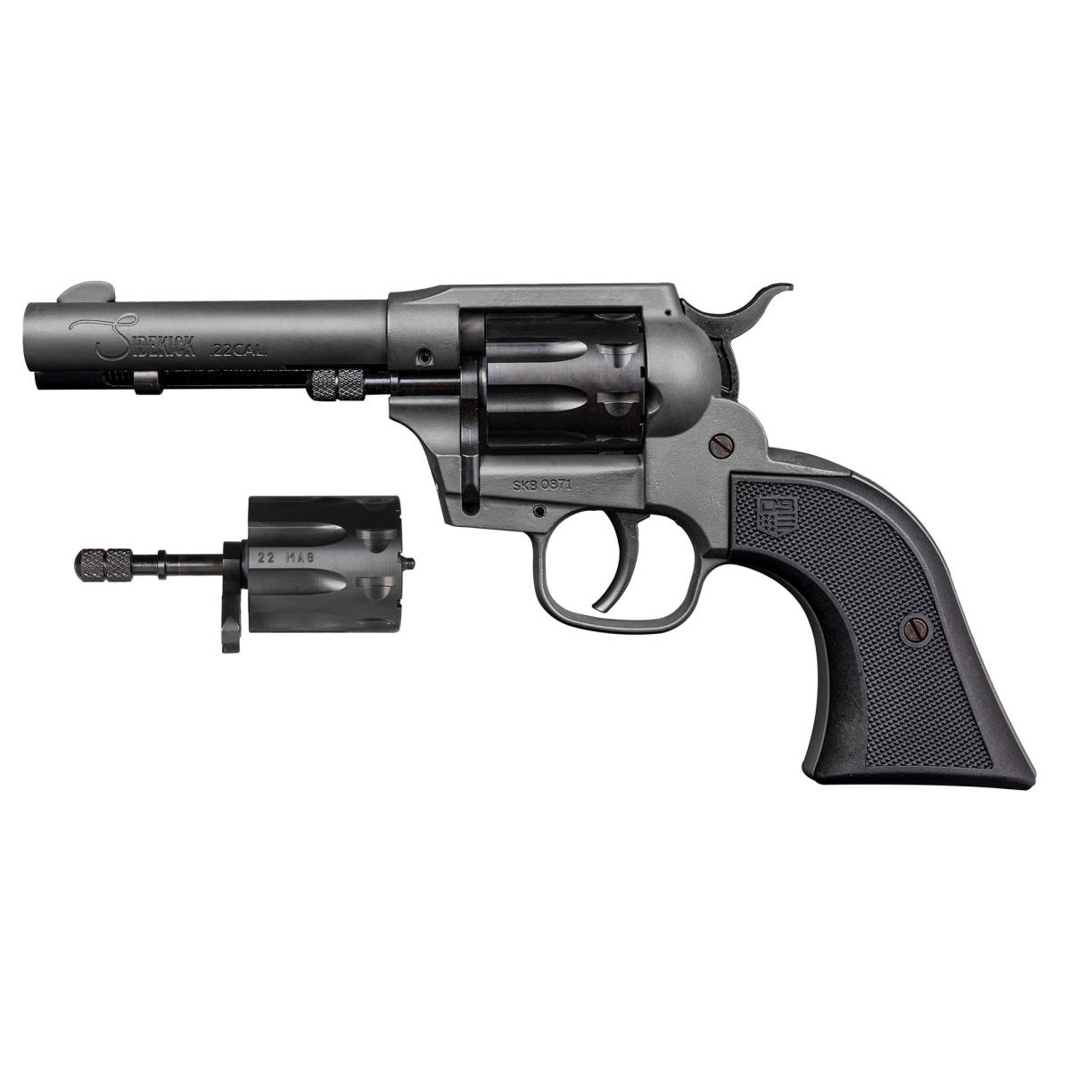 Diamondback DB0500A051 Sidekick 22 LR/22 Mag 9 Shot, 4.50” Dark Gray...-img-1