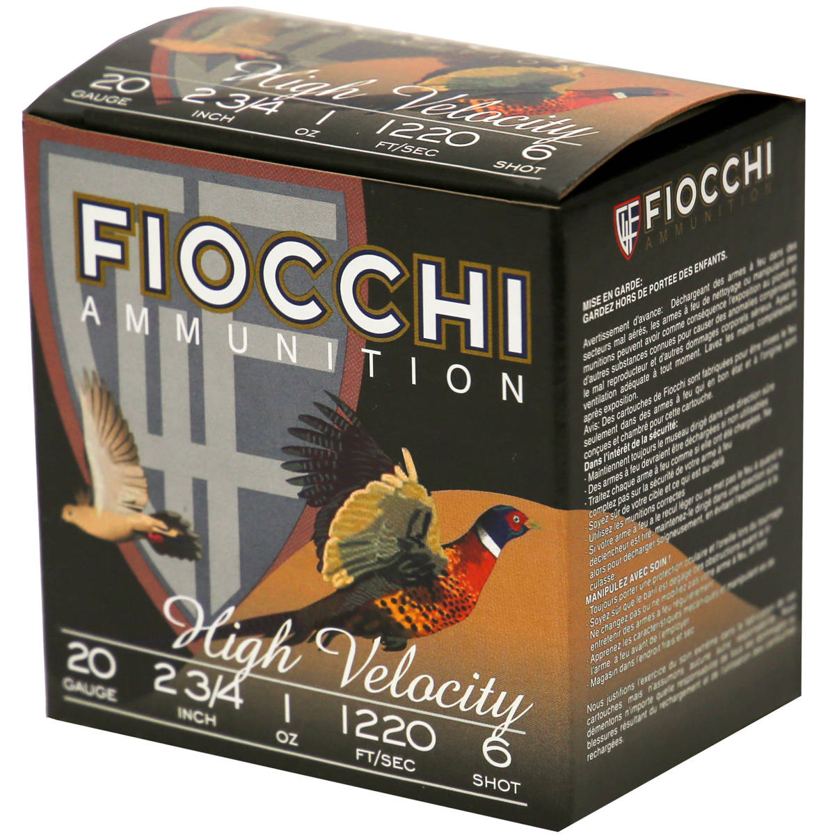 Fiocchi 20HV6 Field Dynamics High Velocity 20Gauge 2.75” 1oz 6Shot 25...-img-3