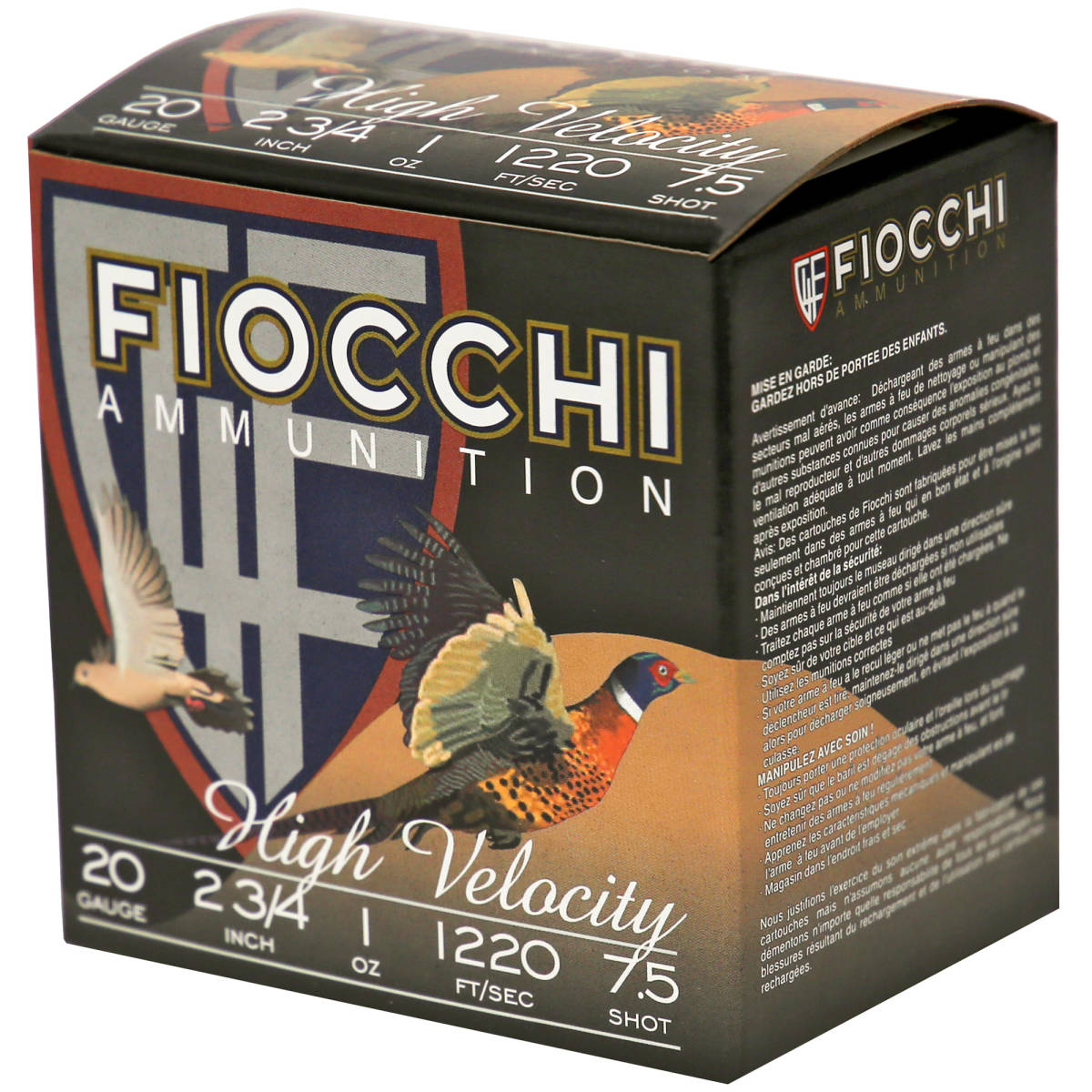 Fiocchi 20HV75 Field Dynamics High Velocity 20Gauge 2.75” 1oz 7.5Shot...-img-3