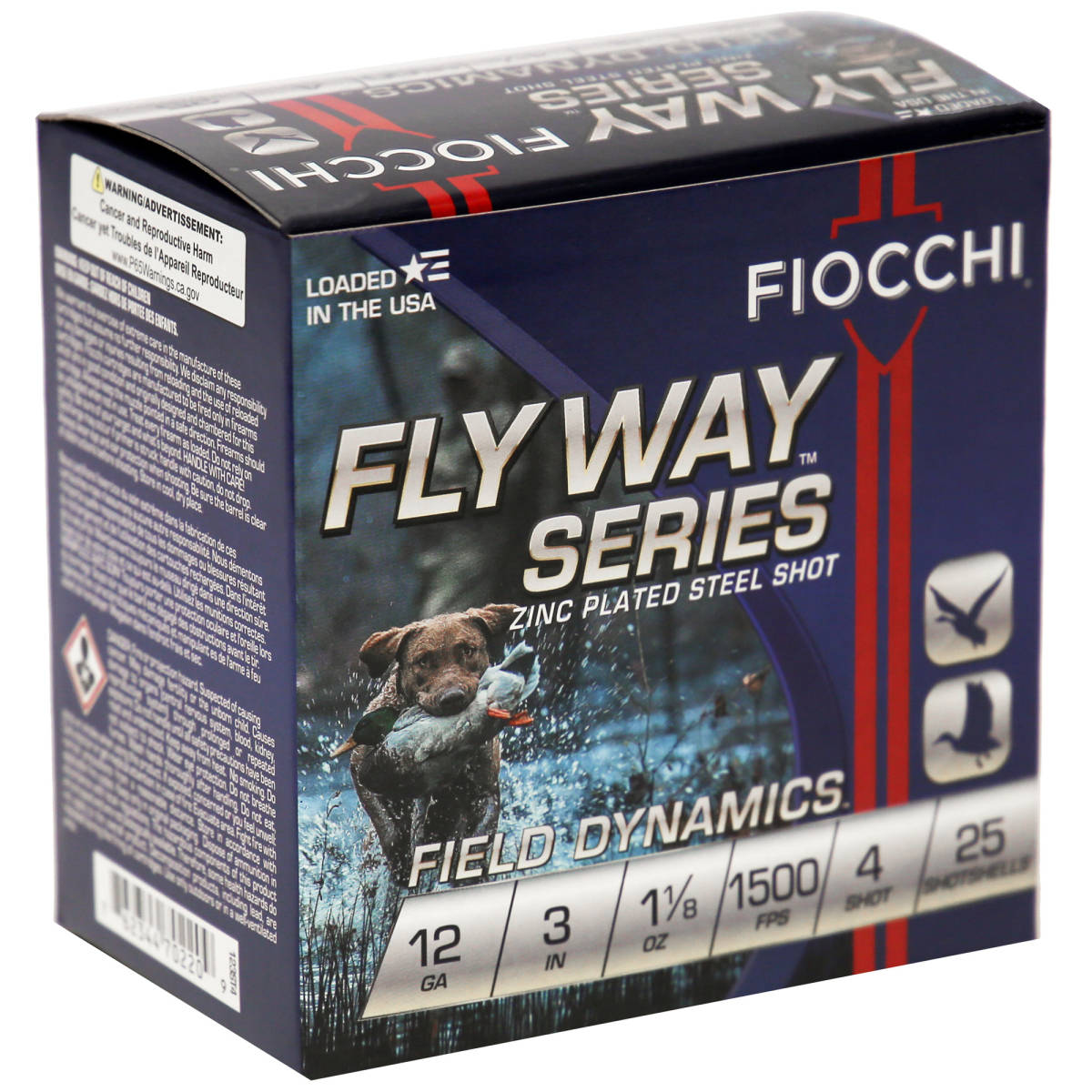 Fiocchi 123ST4 Flyway 12Gauge 3” 1 1/8oz 4Shot 25 Per Box/10 Case-img-2