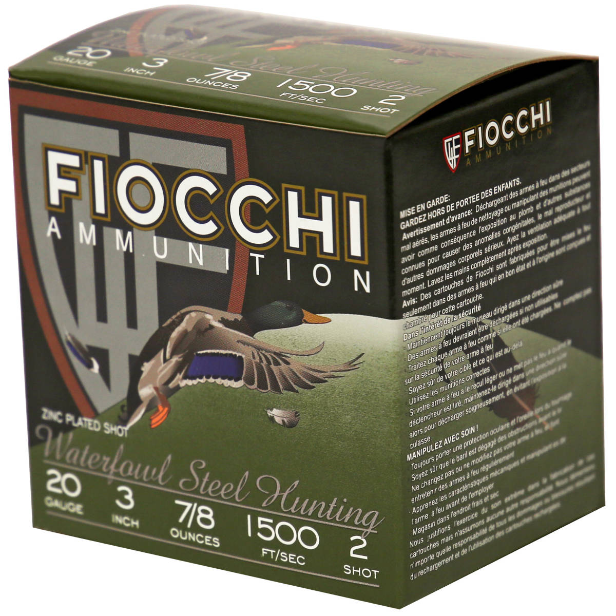 Fiocchi 203ST2 Flyway 20Gauge 3” 7/8oz 2Shot 25 Per Box/10 Case-img-3