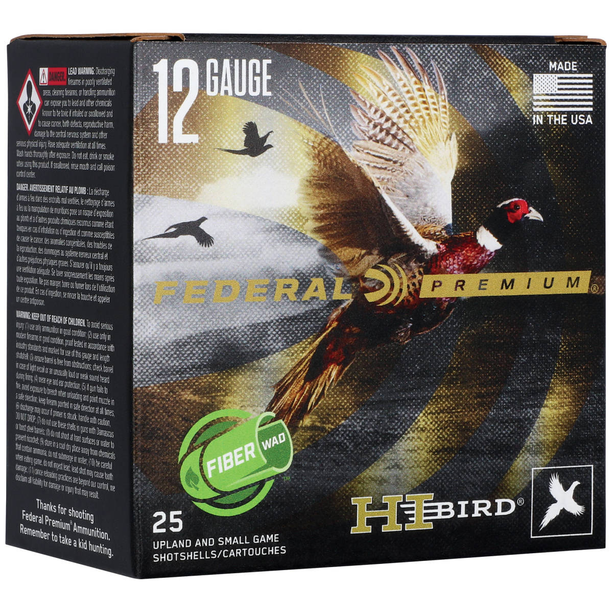Federal PWBX2853 Premium Black Cloud 12 Gauge 3/4 oz 5 Shot 25 Per Box/...-img-1
