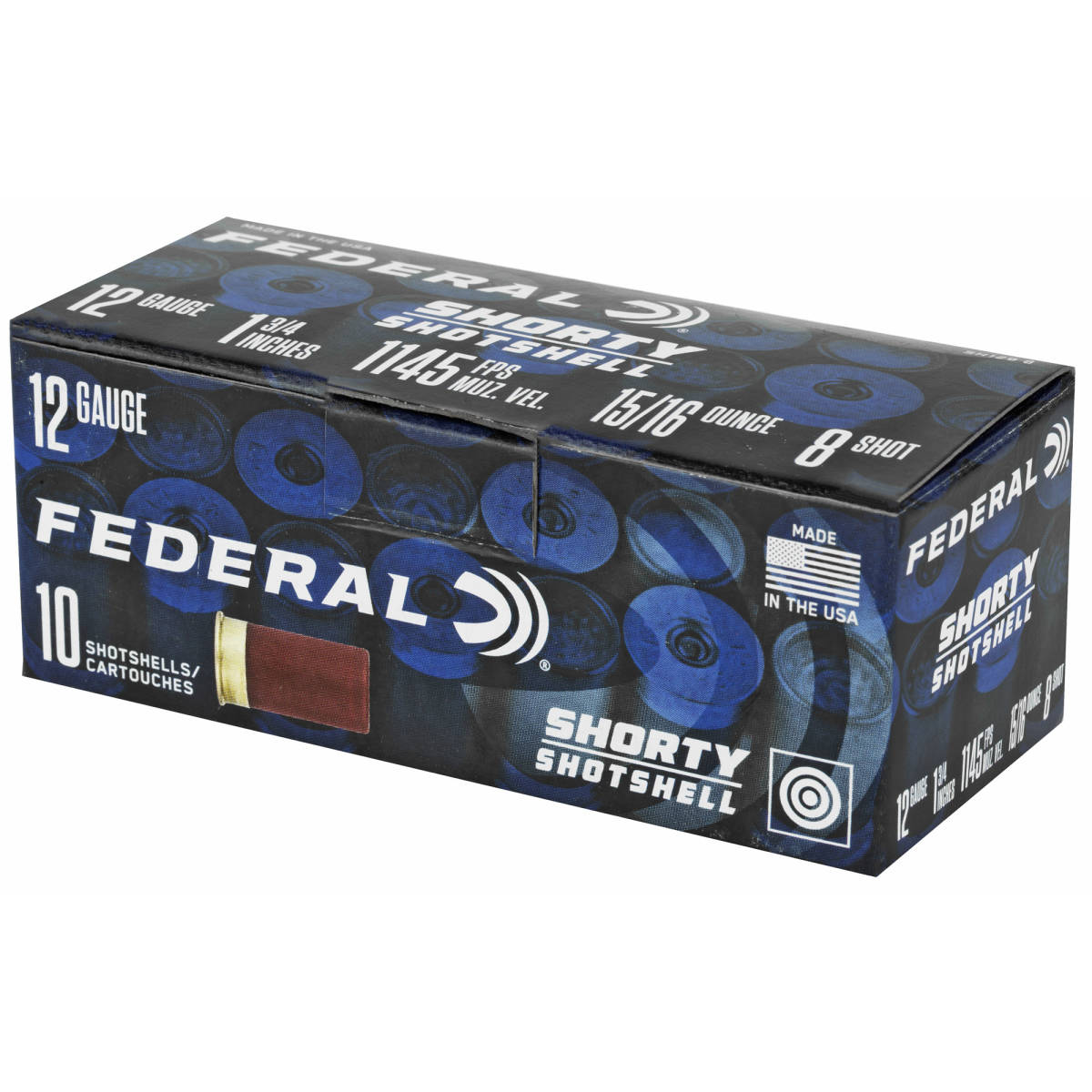 Federal SH1298 Shorty 12Gauge 1.75” 15/16oz 8Shot 10 Per Box/10 Case-img-3