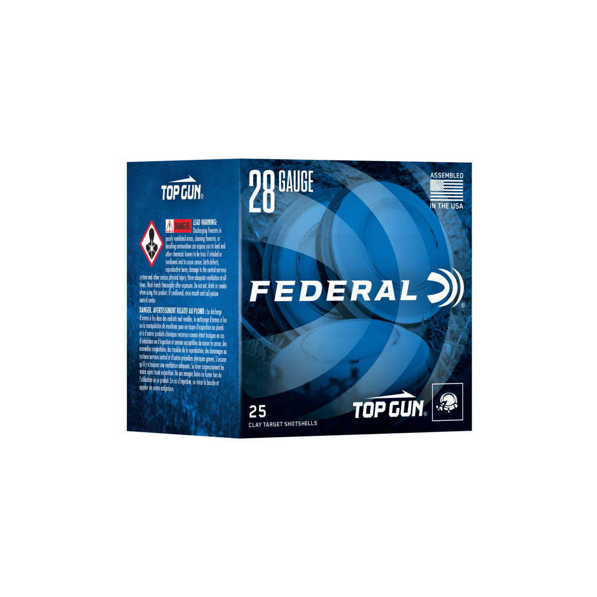 Federal TGS28219 Top Gun 28Gauge 2.75” 3/4oz 9Shot 25 Per Box/10 Case