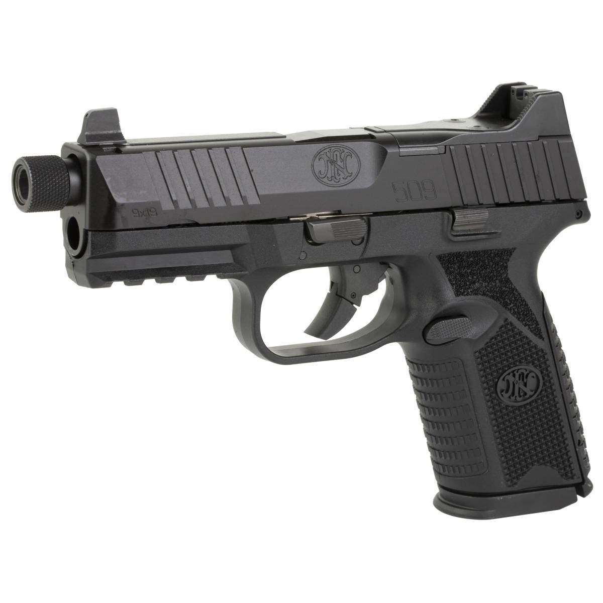 FN 66100838 509MT Mid-Size Frame 9mm Luger 10+1 4.50” Black Target...-img-3