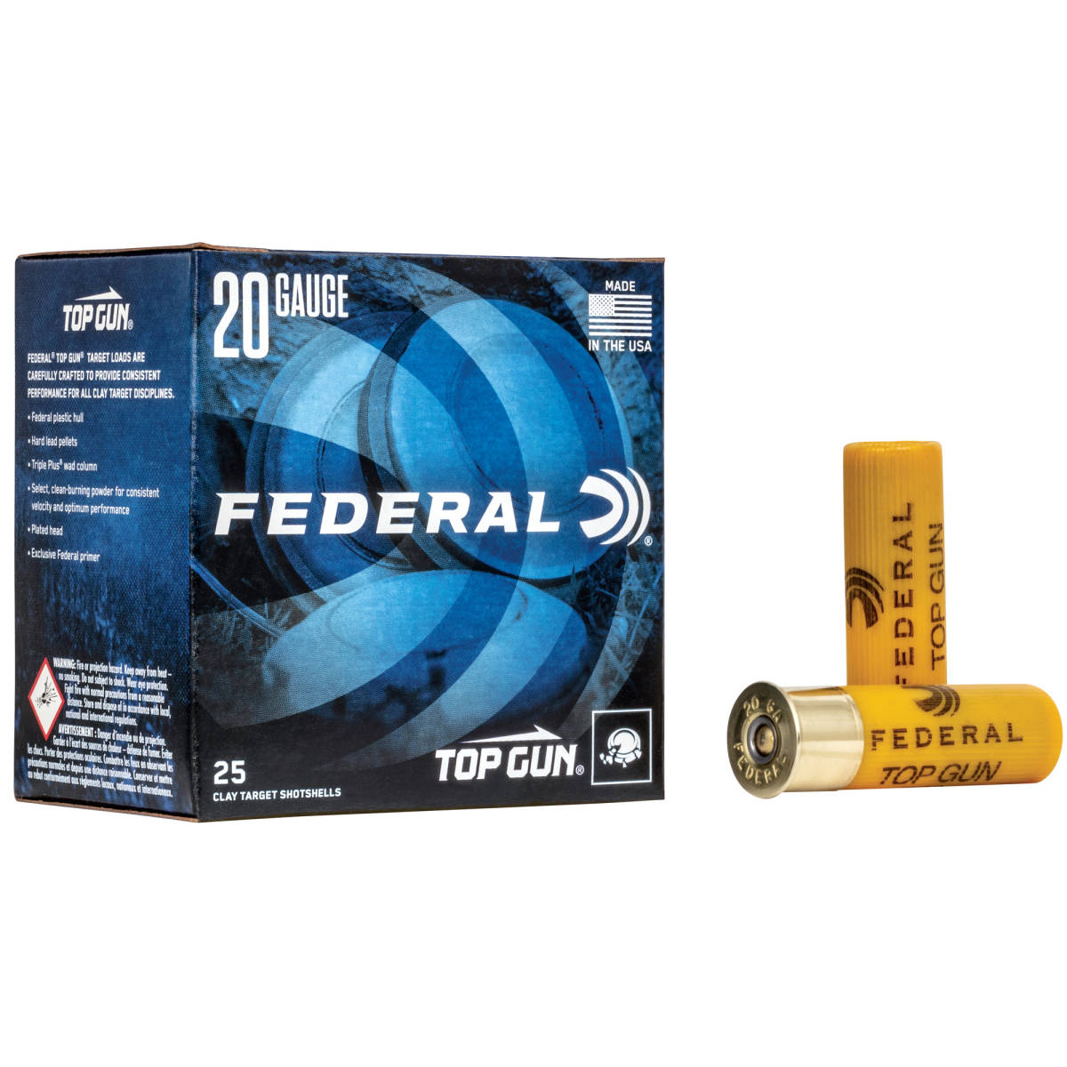 Federal TG209 Top Gun 20Gauge 2.75” 7/8oz 9Shot 25 Per Box/10 Case-img-1
