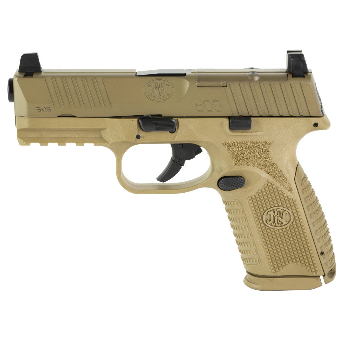FN 509 Midsize MRD Dark Earth 9mm 2-15rd Mags 4in 66-100741-img-1