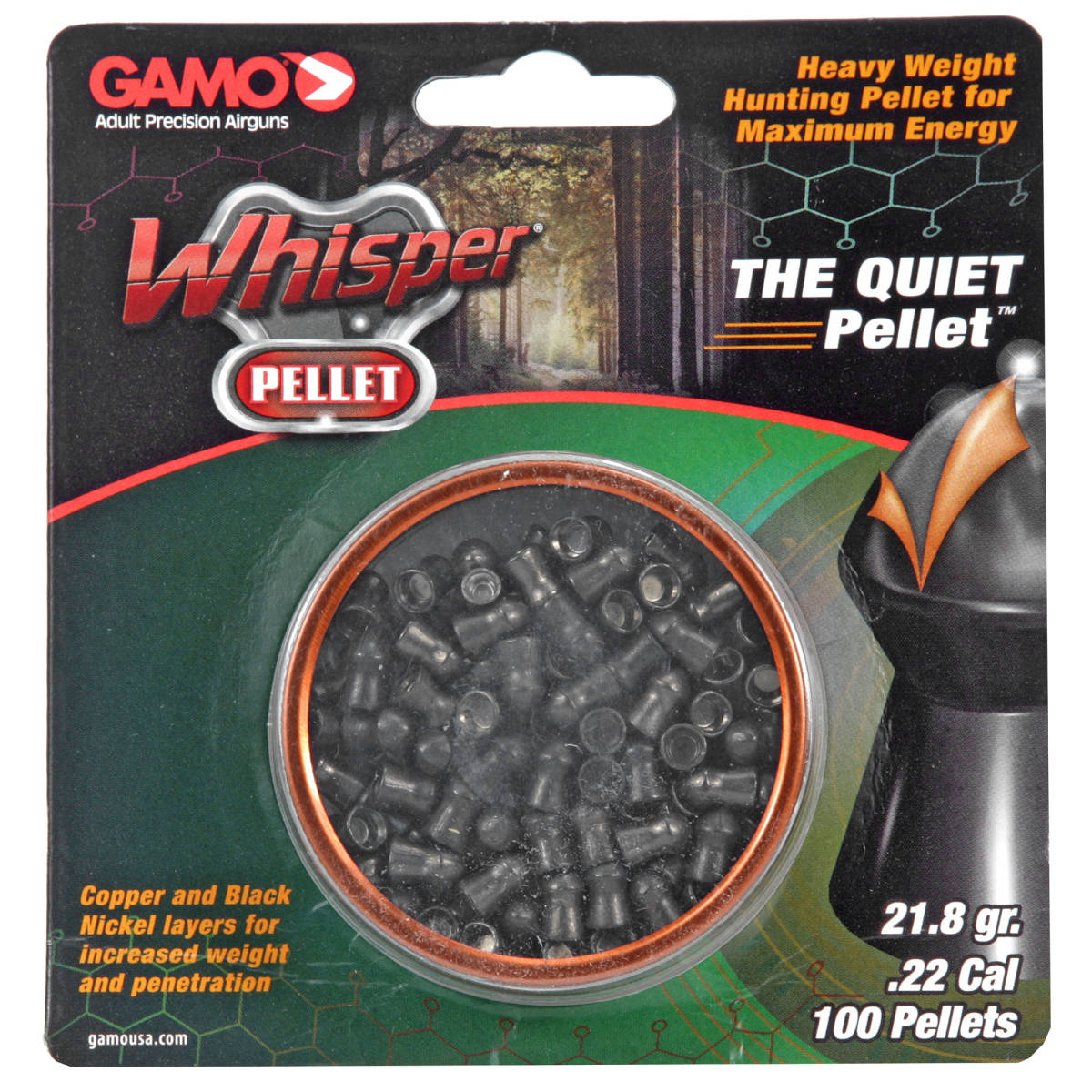 GAMO WHISPER PELLET .22 100CT-img-0
